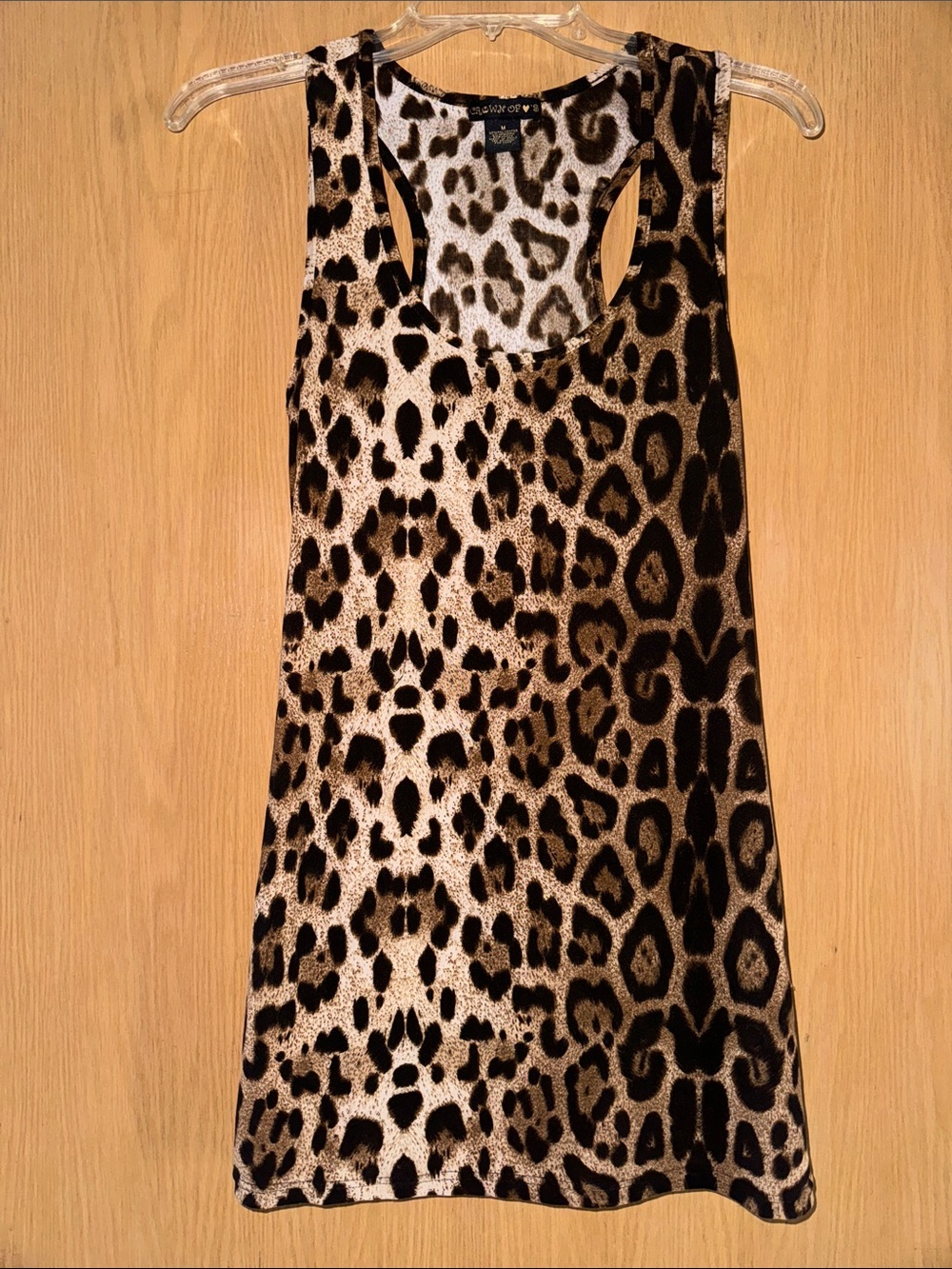 Leopard Print Racerback Tunic Tank - Picture 8 of 8